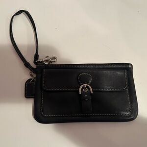 Coach Black Wristlet Clutch